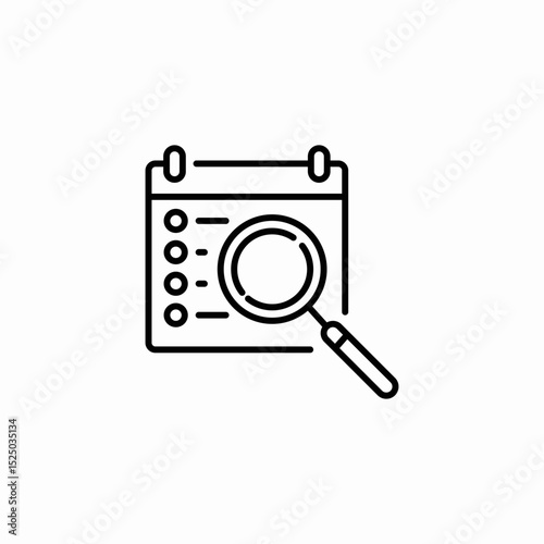 search list icon sign vector