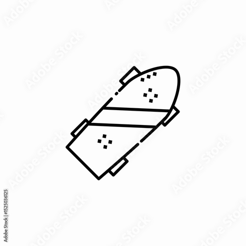 surb board skater icon sign vector