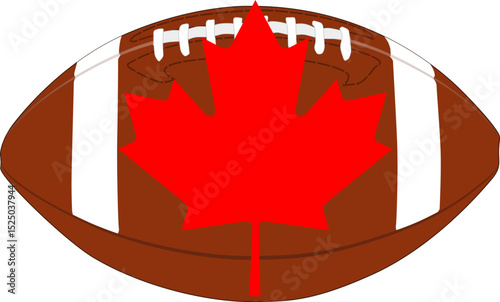 Canadian Football Icon – CFL Gridiron Player Vector & Sports Symbol
