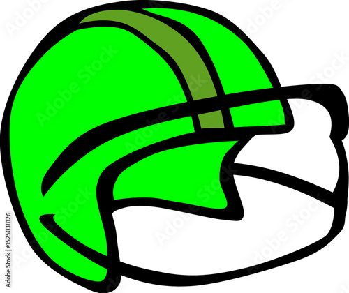Sports Helmet Gerald Icon – Protective Gear & Gridiron Vector Symbol