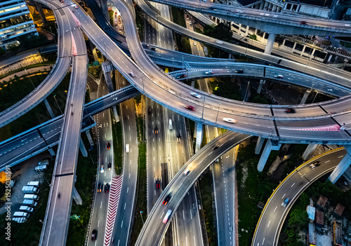 Canvas Print Spaghetti junction in Petaling Jaya near Kuala Lumpur, Malaysia