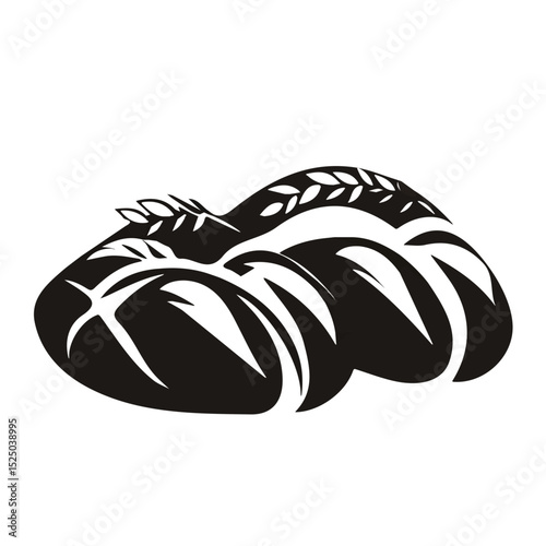 My Simple flat 2D icon bread loaves group isolated on transparent background, vector, flat design, animation design, vector, flat design, animation design, simple flat 2D icon, minimalist design