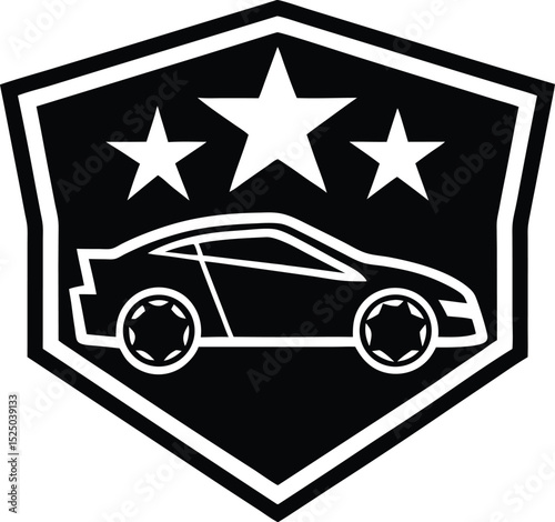 Retro classic car vector illustration for automotive design and transport services