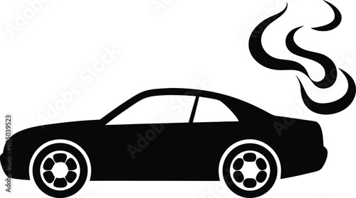 Classic sport luxury auto vehicle side view vector illustration design