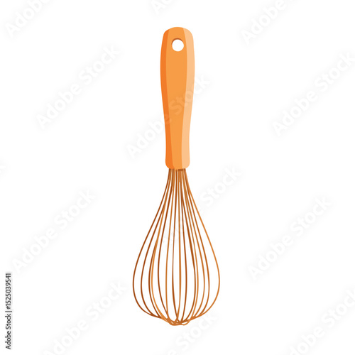 My Simple flat 2D whisk icon on a transparent background, high-resolution vector illustration, minimalist clipart, suitable for print and digital design, clipart icon set