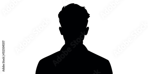 Silhouette of a Man in Business Suit