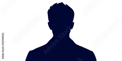 Silhouette of a Man in Business Suit