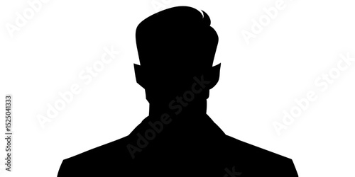 Silhouette of a Man in Business Suit