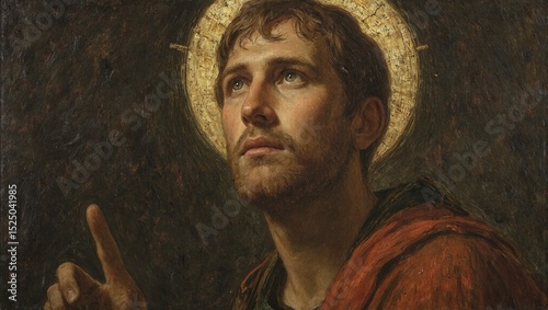 Saint thomas in doubt oil painting