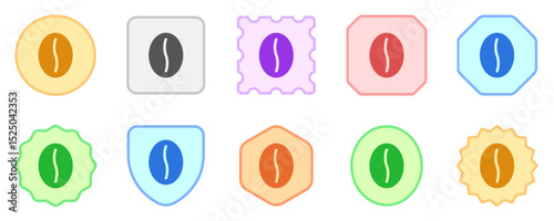 Editable coffee bean vector icon. Cafe, coffee shop, restaurant, drink, beverages. Part of a big icon set family. Perfect for web and app interfaces, presentations, infographics, etc