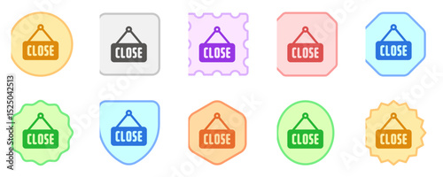 Editable store close sign vector icon. Food, restaurant. Part of a big icon set family. Perfect for web and app interfaces, presentations, infographics, etc