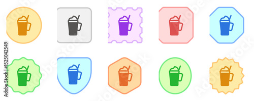Editable milkshake vector icon. Food, restaurant. Part of a big icon set family. Perfect for web and app interfaces, presentations, infographics, etc