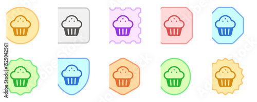Editable cupcake, muffin vector icon. Food, restaurant. Part of a big icon set family. Perfect for web and app interfaces, presentations, infographics, etc