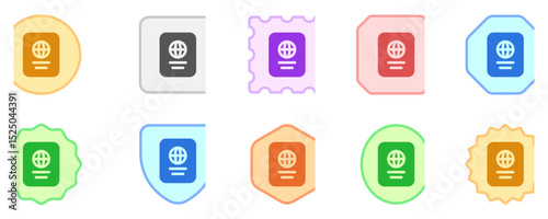 Editable passport vector icon. Part of a big icon set family. Perfect for web and app interfaces, presentations, infographics, etc