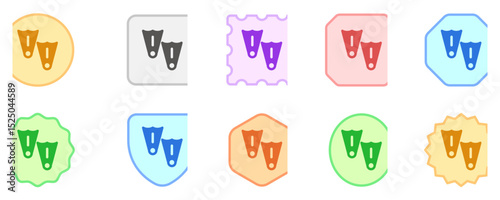 Editable flippers vector icon. Part of a big icon set family. Perfect for web and app interfaces, presentations, infographics, etc