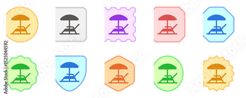 Editable sun lounger vector icon. Part of a big icon set family. Perfect for web and app interfaces, presentations, infographics, etc