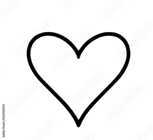 Heart Line Icon for Love, Like, and Favorite Functions in Web and App Design