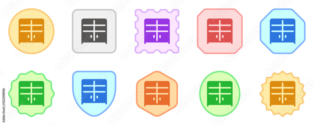 Editable bookshelf, cabinet vector icon. Part of a big icon set family. Perfect for web and app interfaces, presentations, infographics, etc Editable bookshelf, cabinet vector icon. Part of a big icon set family. Perfect for web and app interfaces, presentations, infographics, etc
