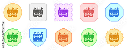 Editable stadium, coliseum, amphitheater vector icon. Part of a big icon set family. Perfect for web and app interfaces, presentations, infographics, etc