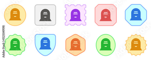 Editable tombstone vector icon. Part of a big icon set family. Perfect for web and app interfaces, presentations, infographics, etc