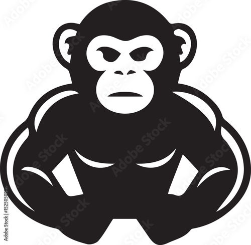 monkey silhouette, jungle animal vector, primate clipart, wild monkey outline, swinging monkey image, tree monkey shape, playful monkey vector, monkey shadow art, forest creature icon