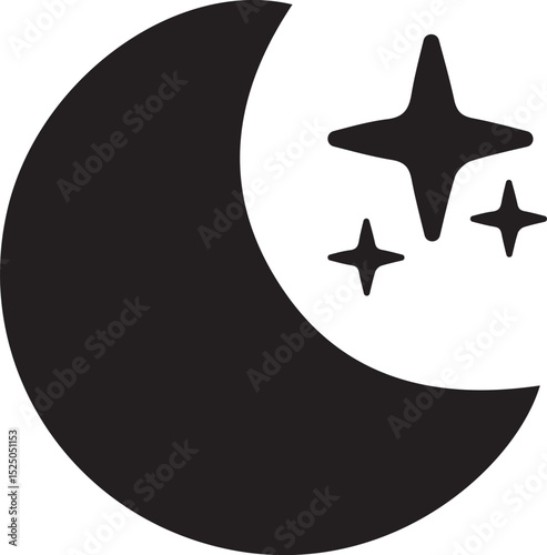 moon silhouette, night sky vector, lunar clipart, crescent moon outline, full moon shape, moon phase graphic, celestial body icon, glowing moon vector, mystical moon art