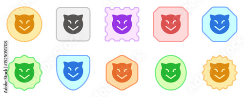 Editable evil devil face vector icon. Part of a big icon set family. Perfect for web and app interfaces, presentations, infographics, etc