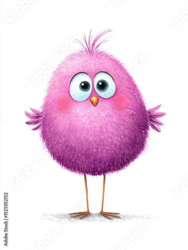 hand-drawn watercolor illustration of cute cartoon bird,watercolor of animal on white paper