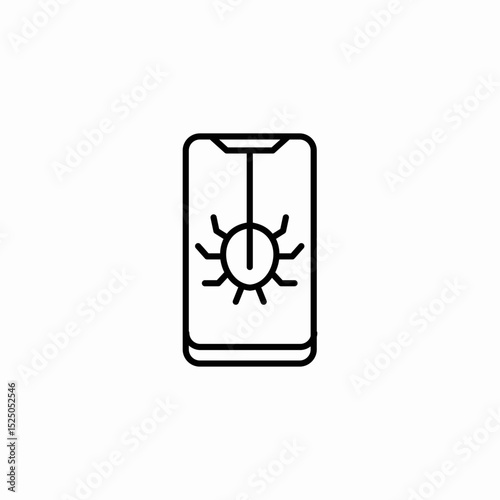 .phone bugjpg icon sign vector