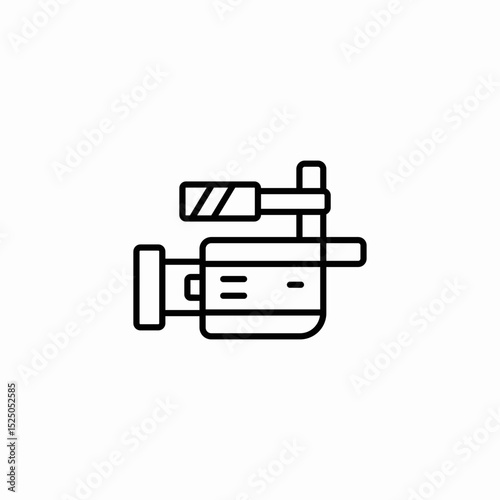 action camera icon sign vector