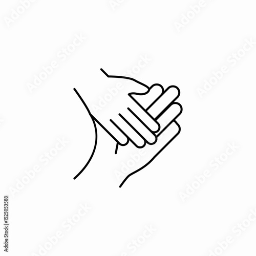 compassion support icon sign vector