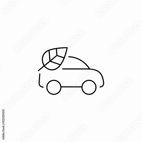 eco car icon sign vector