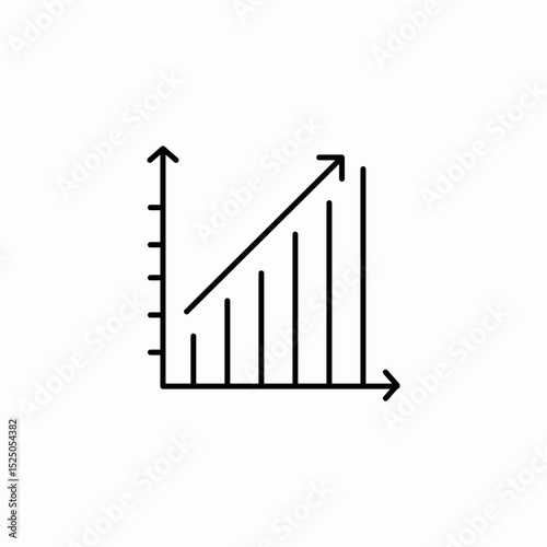 expansion chart icon sign vector