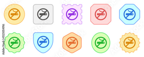 Editable no smoking sign  vector icon. Part of a big icon set family. Perfect for web and app interfaces, presentations, infographics, etc