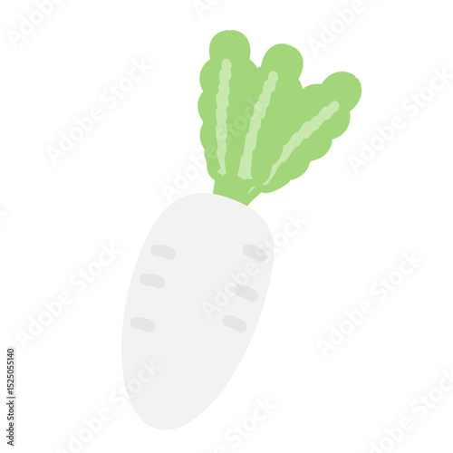 大根　イラスト