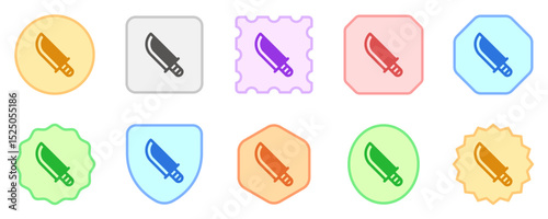 Editable knife, machete, hunting knife vector icon. Part of a big icon set family. Perfect for web and app interfaces, presentations, infographics, etc
