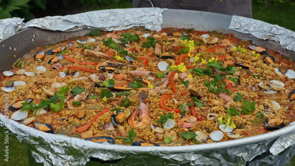 custom made wallpaper toronto digitalEnjoy a Large Seafood Paella that is Freshly Prepared Outdoors for an Exceptional Culinary Experience