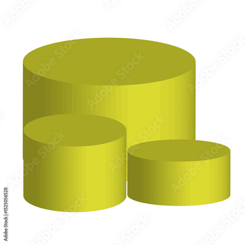 podium on a white background