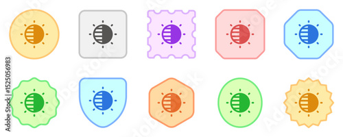Editable brightness contrast vector icon. Part of a big icon set family. Perfect for web and app interfaces, presentations, infographics, etc