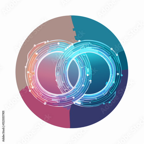 Interlinked Digital Loops in Circular Tech Quadrant – System Integration Concept
