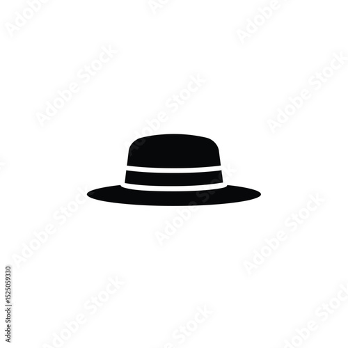 Stylish black fedora hat fashion accessory design