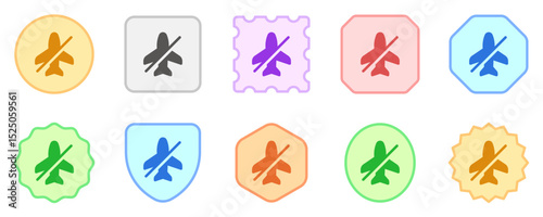 Editable vector airplane mode off icon. Part of a big icon set family. Perfect for web and app interfaces, presentations, infographics, etc