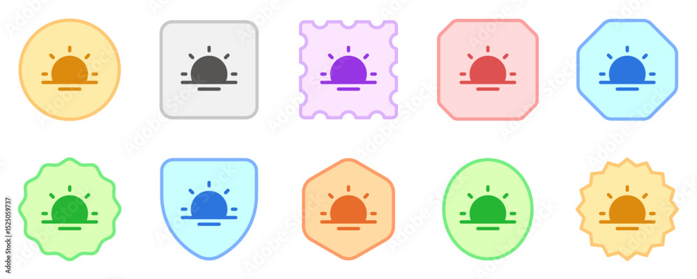 Editable vector sunrise icon. Part of a big icon set family. Perfect for web and app interfaces, presentations, infographics, etc Editable vector sunrise icon. Part of a big icon set family. Perfect for web and app interfaces, presentations, infographics, etc
