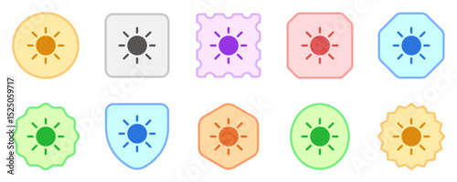 Editable vector sun sunlight icon. Part of a big icon set family. Perfect for web and app interfaces, presentations, infographics, etc
