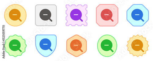 Editable vector zoom out icon. Part of a big icon set family. Perfect for web and app interfaces, presentations, infographics, etc