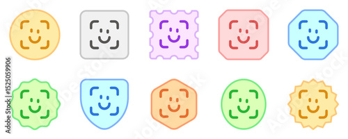 Editable face id, facial recognition vector icon. Part of a big icon set family. Perfect for web and app interfaces, presentations, infographics, etc