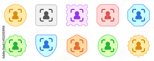 Editable user recognition vector icon. Part of a big icon set family. Perfect for web and app interfaces, presentations, infographics, etc
