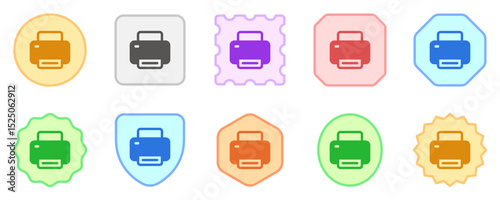 Editable vector print printer icon. Part of a big icon set family. Perfect for web and app interfaces, presentations, infographics, etc