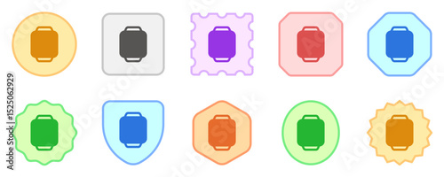 Editable vector blank square smartwatch screen icon. Part of a big icon set family. Perfect for web and app interfaces, presentations, infographics, etc