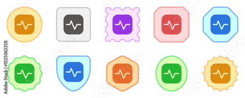 Editable vector heartbeat system status icon. Part of a big icon set family. Perfect for web and app interfaces, presentations, infographics, etc